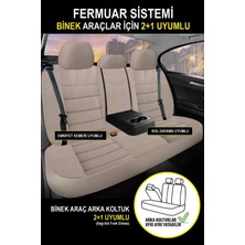 Jet Garaj Seat Ibıza Sw 2015-2017UYUMLU Oto Koltuk Kılıfı Confort Serisi - Ekstra Bej