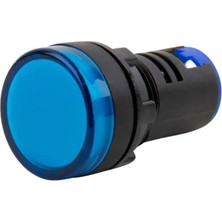 Motorobit AD16-22DS 12-48V Acdc Sinyal Lambası - Mavi
