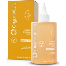 Organixlab Radiate Brightens C Vitaminli Aydınlatıcı Tonik I Cilt Tonu Eşitleyici | Tüm Cilt Tipleri 200 ml