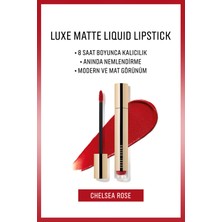 Bobbi Brown Luxe Matte Liquid Lipstick - 8 Saate Kadar Kalıcı Nemlendirme Etkili Likit Mat Ruj - Chelsea Rose - 6ml