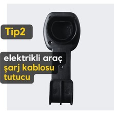 Evoşarj Elektrikli Araç Şarj Kablosu Tutucusu Tip2