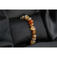 Alina Jewelry Sertifikalı Doğal Akik Taşı Bileklik – Enerji Dengeleyici ve Ruhsal Güç Kaynağı