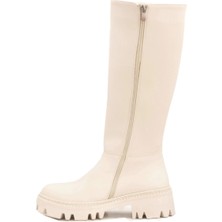 Lider Shoes Lider Bty 1417 Bej Kadın Çizme