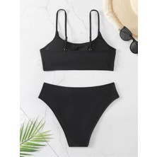 Traje Den Bikini Takımı Hollow Out