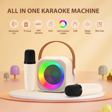 Global Essentials 2 Mikrofonlu Karaoke Oyuncak Bluetooth Hoparlör (Yurt Dışından)