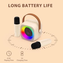Global Essentials 2 Mikrofonlu Karaoke Oyuncak Bluetooth Hoparlör (Yurt Dışından)