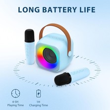 Global Essentials 2 Mikrofonlu Karaoke Oyuncak Bluetooth Hoparlör (Yurt Dışından)