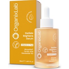 Organixlab Radiate Brightens C Vitaminli Aydınlatıcı Serum I Cilt Tonu Eşitleyici | Tüm Cilt Tipleri 50 ml