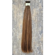 Halit Can HairKing Gerçek İnsan Saçı - Dip Üç Bir Özbek Saçı - Açık Kahve - Mikro Kaynak - 55 cm - 120 gr - 200 adet