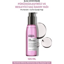 L'oreal Professionnel Serie Expert Liss Unlimited Elektriklenme karşıtı (ve yoğun yumuşaklık veren) Yağ 125 ml