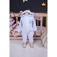 Baby Hola Babyhola  Pamuk Kız Erkek Bebek Pamuklu Bebek Bornozu Havlu Kumaş Tulum Sevimli Baykuş 14055