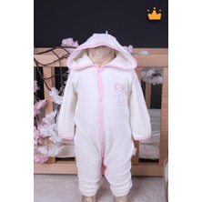 Baby Hola Babyhola  Pamuk Kız Erkek Bebek Pamuklu Bebek Bornozu Havlu Kumaş Tulum Ayıcık 13781