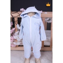 Baby Hola Babyhola  Pamuk Kız Erkek Bebek Pamuklu Bebek Bornozu Havlu Kumaş Tulum Ayıcık 13781