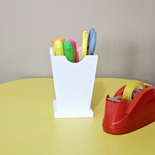 Tekir Store Ahşap Vazo Model Renkli Kalemlik Kırtasiye Çok Amaçlı Kutu Organizer
