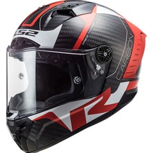 Ls2 Thunder Karbon Racıng 1 Kırmızı-Beyaz Kask