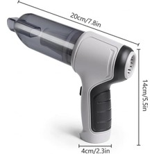 Vekorr Beyaz Araç Içi Süpürgesi Şarjlı Çok Fonksiyonlu 2000 Mah Pil Kapasiteli Detaylı Temizlik Süpürge
