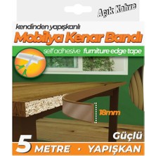 Self Adhesive Masa Sehpa Kenar Koruma Bandı Açık Kahve 18 mm x 5 mt