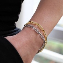 Cansum Silver Messika Model Gümüş Bileklik
