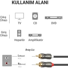 Veggieg 2 Rca To 2 Rca Ses Kablosu 1.5 Metre