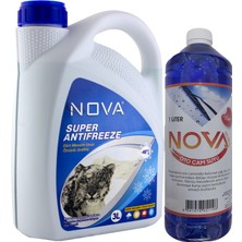 Nova Ultra -40 Derece 3 Litre Yeşil Antifriz +Cam Suyu Hediye