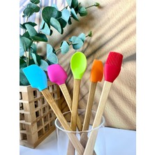 Mottogo 5'li Mini Bambu Spatula Seti | Silikon Pişirme Seti