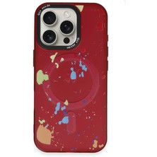 Joko iPhone 16 Pro Colorful Magsafe Kapak - Kırmızı 13