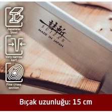 Suizan Dozuki Dovetail Çokyönlü Kesim Japon Testeresi 15 cm