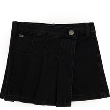 U.S. Polo Assn. Kız Çocuk Günlük Siyah Etek (Jean) %70 Pamuk 5 - 6 Yaş Standart Boy  50298209-DN0027