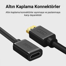 VegGieg 4K 60Hz Dişi Erkek HDMI 2.0 Uzatma Kablosu 2 Metre