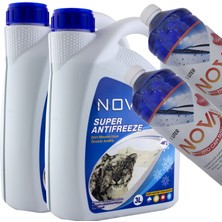 Nova Ultra -40 Derece Yeşil Antifriz 3 + 3 = 6 Litre +2 Cam Suyu