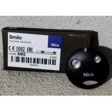 Siyah Smilo 2 Kanallı Uzaktan Kumanda - Sm2 Kumanda - Otomatik Kapı Kumandası Smilo2