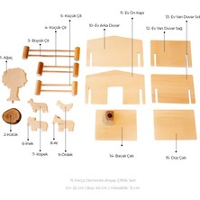 Ahşap Demonte Çiftlik Seti