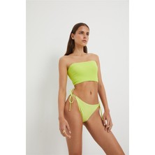 Pieces Of Melon Açıkyeşil Yandan Ipli  Bikini Alti