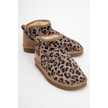 Luvi Zaz Kum Desenli  Deri Kadın Bilekte Bot