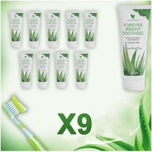Forever Brıght Toothgel Aloe Veralı Diş Macunu 9'lu Takım