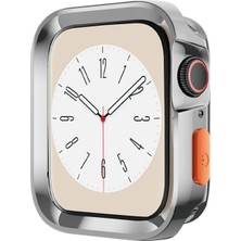 PSGT Apple Watch Uyumlu 5 6 7 8 9 45MM Kılıf Kasa ve Ekran Koruyucu 360 Tam Koruma Kapak