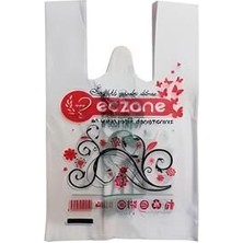 Eczane Poşeti Bio Baskılı Mini Atlet Boy Eczane Poşeti 22x35 cm 5 kg