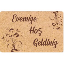 M&H Quality Dijital Baskılı Kapı Önü Paspas Hoşgeldiniz Çok Amaçlı Iç ve Dış Kapı Paspası