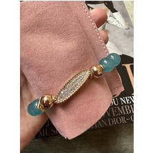 Milena Istanbul Oval Taşlı Doğal Taş Bileklik