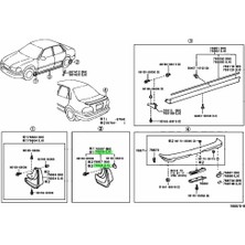 Taiwan Paçalık Corolla Arka  98-02 Sol (Oem No: 76626-12430)