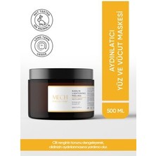 MECH PERFECT LİNE MEGH Aydınlatıcı Yüz & Vücut Maskesi 500 ml Tüm Cilt Tipleri İçin Peeling Etkisi