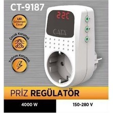 9187 Akım Korumalı Priz Regülatör 2 Adet