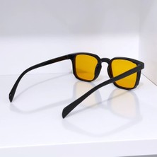 Ayel Glasses Kare Turuncu Siyah Unisex Güneş Gözlüğü