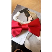 Milena Istanbul Kırmızı Saten Fiyonk Toka