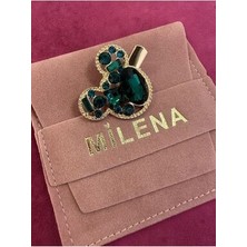 Milena Istanbul Yeşil Taşlı Mickey Toka