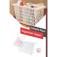 Dükkanönü Maxi Organizer Tekerlekli Patates Soğan Temizlik Malzemesi Şampuan Düzenleyici 13 Lt