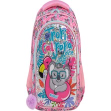 Muggle Okul Çantası Tropikal Pradice Pembe Mu-8904
