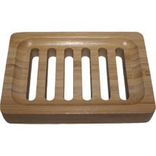 Ramdet Bambu Sabunluk Ahşap Sabunluk Doğal Rustik Çizgili Bambu Katı Sabunluk