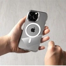 Iphone 15 Pro Uyumlu Ultra Ince Tasarım Sararmaz Mika Magsafe Destekli Şeffaf Kılıf