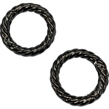Elegantshop Metal Yaylı Çanta Klipsi 1 Çift 2,5 cm Lxs2